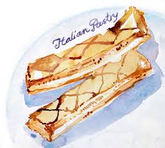 Mia mamma fa il mangiare buono. Bettina Malt Sketchbook Sicily Italian Pastry Mangia Mangia