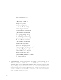 Ayer, cuando se dio a conocer la noticia de la muerte de tamara kamenszain, sus lectores comentaron a compartir poemas: Pdf La Novela De La Poesia