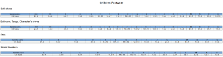 Sizing Chart Movin Easy Dancewear