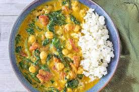 Instant Pot Chickpea Curry With Spinach And Tomatoes Recipe Garbonzo Bean Recipes Spinach Tomato Recipe Instant Pot Recipes