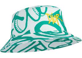 Dior And Shawn Bucket Hat Green White Fw20