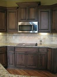Cabinet Stain Is Pretty Backsplash With Dark Cabinets Brown Kitchen Cabinets Dark Brown Cabinets