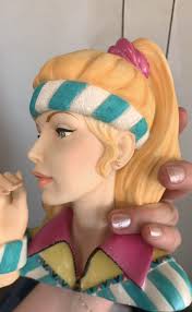 Cameo Girl Judith Head Vase 1985 Athletic Allure *Rare*