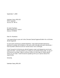Cover Letter Dental Hygienist Resume Dental Hygiene Resume Cover Letter For Resume
