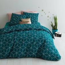 Parure Housse De Couette 1 Ou 2 Taies Coton Imprime Jehaut Vert Parure Housse De Couette Parure De Lit Housse De Couette