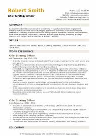 All chief technology officer resume samples have been written by expert recruiters. Chief Strategy Officer Resume Samples Qwikresume