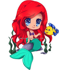 Epingle Par Cintia Fernandes Sur Ariel Disney Chibi Images Kawaii