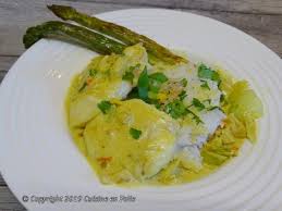 Cuisine En Folie Joues De Lotte Curry Citronnelle Et Chou Pak Choi Joues De Lotte Alimentation Lotte Au Curry