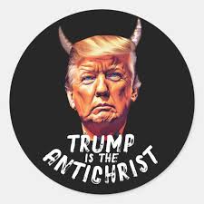 Funny Trump Antichrist Classic Round Sticker