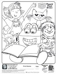 Here Is The Happy Meal Books Coloring Page Click The Picture To See My Coloring Video Coloring Pages Printable Coloring Book Coloring Books
