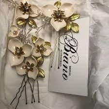 Bridal Hair Pins Wedding Hair Pin Set Wedding Hair Pins Etsy Crystal Bridal Tiaras Pearl Headband Wedding Crystal Bridal Headpiece