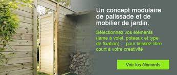 Le Concept Quick Lam Mobilier Jardin Palissade Bois Palissade
