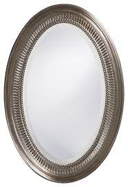 Shop for oval bathroom mirrors online at target. Beckham Bright Nickel Oval Mirror 21 X31 Traditional Bathroom Mirrors By Classy Mirrors Houzz