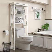 Add style and functionality to your bathroom with a bathroom vanity. Systembuild Crestwood Over The Toilet Storage Cabinet In White Walmart Com Walmart Com