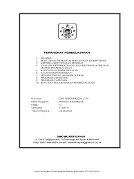 Sesuai dengan peraturan pemerintah rpp yang di. Silabus Bahasa Indonesia