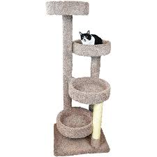 New Cat Condos 4 Level Solid Wood Brown Cat Playground 61 H In 2020 Cat Playground Cat Condo Brown Cat