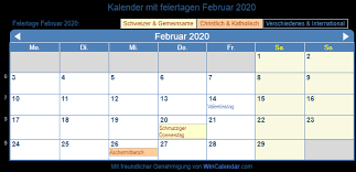 Mit dem ferienkalender erfahren sie, wann ihr bundesland ferien hat. Kalender 2020 Excel Schweiz
