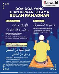 Yakni bulan penuh rahmat dan. Infografis Doa Doa Dianjurkan Selama Ramadan