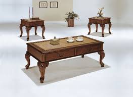 Get 5% in rewards with club o! Trudeau Coffee Table 2 End Tables 09652 Acme Corporation Coffee Tables Cherry Wood Coffee Table Coffee Table Rectangle Coffee Table