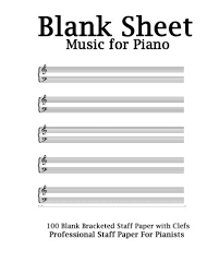 The online and collaborative music notation software. Pdf Blank Sheet Music For Piano White Cover Bracketed Staff Paper Clefs Notebook 100 Pages 100 Full Staved Sheet Music Sketchbook Music Notation Gifts Standard For Students Professionals Full Online By Blank