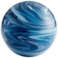 Blue Decorative Objects You Ll Love Wayfair Decorative Spheres Water Globes Cyan Design