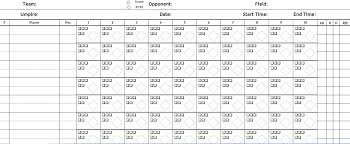 Baseball Charts Printable 1 Budget Spreadsheet