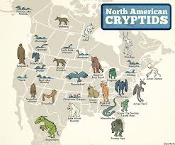 The North American Cryptid Map Lake Monsters Cryptozoology Legends And Myths