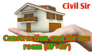Cost to build 1 bedroom house. One Room Construction Cost 10 10 Latest Estimation In 2021 Civil Sir