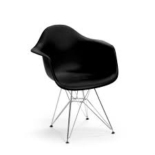 The architect and the painter. Dar Eiffel Armchair Metal Legs Prunelle