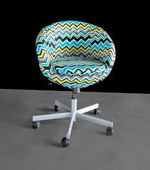 Black Turquoise Yellow Chevron Ikea Skruvsta Chair Slip Cover Ikea Office Chair Slipcovers For Chairs Yellow Chevron