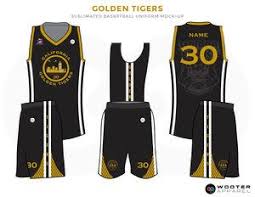 Basketball Jersey Design Black And Gold Golden Tigers Black Grey Golden And White Basketball Uniforms Jersey And Shorts Custom Basketball Uniforms Basketball Uniforms Basketball