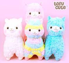 Buy Amuse Alpacasso Alpaca Rainbow Giant 50cm Plush At Tofu Cute Alpaca Stuffed Animal Alpacasso Cute Alpaca