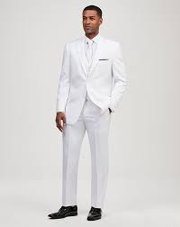 Make sure you dress the part on the big day, whether you're the groom or a guest, in one of our wedding suits. White Wedding Tuxedos Suits The Knot