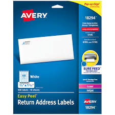 Maybe you would like to learn more about one of these? Avery Return Address Labels With Sure Feed For Laser Inkjet Printers 2 3 X 1 3 4 600 Labels Permanent Adhesive 18294 White Buy Online At Best Price In Uae Amazon Ae