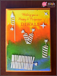 With very basic supplies, you can make a whole set of these! Diwali Cards That Kids Can Make At Home Happymomentzz Crafting By Sharada Dilip Diwali Greeting Cards Handmade Diwali Greeting Cards Diwali Card Making