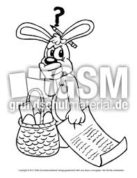 Ausmalbild Vergesslicher Osterhase Ausmalbilder Ostern