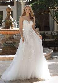 Style 44073 Sweetheart Illusion Bodice With Floral Lace Appliques Dress Sincerity Bridal Sincerity Bridal Wedding Dresses Wedding Dress Necklines Wedding Gown Gallery