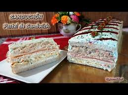 Sanduchon Pastel De Sandwich Facil Y Riquisimo Youtube Sandwiches De Miga Recetas Faciles De Comida Recetas De Comida