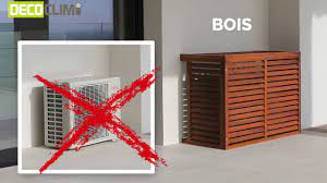 Abri a poubelles bois blooma bermejo 0 97 m climatiseur à faire poser inverter intérieur 35w maldives, climatiseur à faire poser inverter extérieur. Cache Clim Pompe A Chaleur Bois Ou Alu Decoclim Pour Climatisation Pac Decoclim