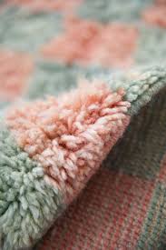Choose from contactless same day delivery, drive up and more. Made To Order Custom Coral Sage Checker Board Moroccan Wool Area Rug Ouive