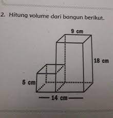 Terakhir diupdate 18 juni 2021. Hitunglah Volume Dari Bangun Berikut Brainly Co Id