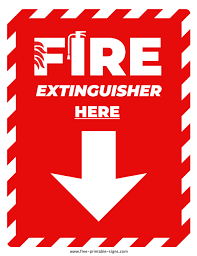 Nobody has posted a review yet. Printable Fire Extinguisher Here Sign Free Printable Signs