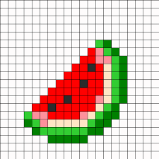 Minecraft food perler bead patterns. Minecraft Melon Slice Perler Bead Pattern Bead Sprites Food Fuse Bead Patterns