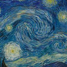 starry night detail starry night van gogh art van gogh paintings