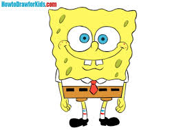 How To Draw Spongebob Easy Let's make our drawing more alive.