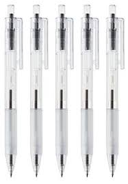 Very good quality pen, the ink is quite bad however, but can easily change it out for an international cartridge. Muji Polycarbonate Clear Ball Point Gel Pen Black 0 7mm 5 Https Www Amazon Com Dp B00olagins Ref Cm Sw R Pi Dp U X Vqopcbv33b1f Gel Pens Ballpoint Pen Pen