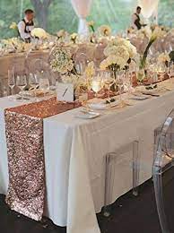 Rose Gold Sequin Table Runner Wedding Table Runner Event Party Supplies Decorat Gold Sequin Table Runner Wedding City Wedding Decor Sequin Table Runner Wedding