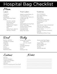 Labor Delivery Hospital Bag Checklist Hospital Bag For Mom To Be Baby Hospital Bag Delivery Hospital Bag