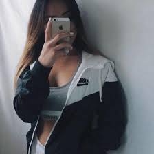 Black And White Sweatshirt For Girls Jacket Tank Top Nike Black And White Urban Sweater Nike Sweater And Calvin Klein Sports Bra Coat Fashion Girl Sweatshirts Girls Jacket