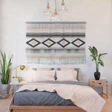 Modern Mexican Serape In Tan Wall Hanging Mexican Bedroom Decor Mexican Home Decor Mexican Decor Bedroom